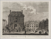 KG 07582
<br/>
Gezicht op de vernieuwde Waag te Amsterdam
<br/>
<em>Schouten, Hermanus Petrus (1747-1822)</em>